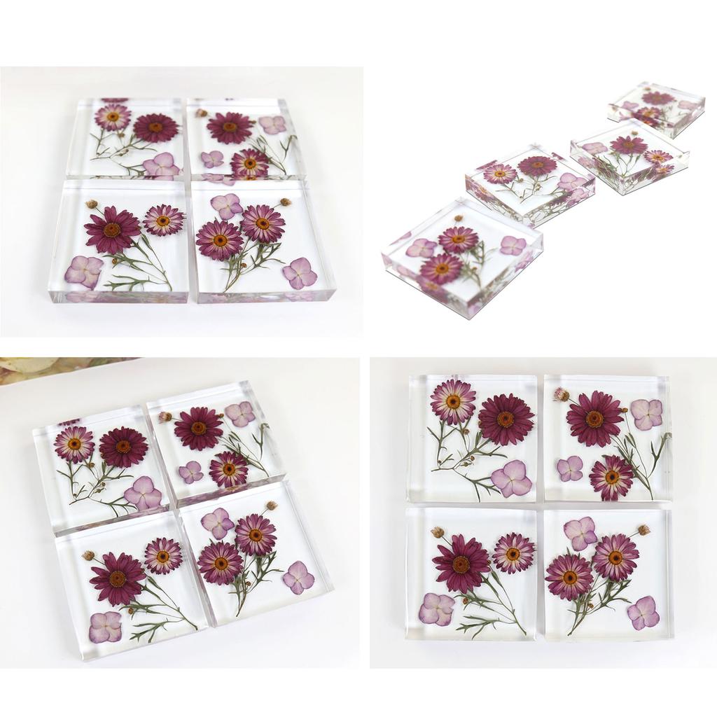 Placemat Tray Molds DIY Coaster Molds Silicone Tray Molds Epoxy Resin Casting Molds for DIY Casting Home Decoration