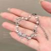 Popular ultra-shiny zircon bracelet for women, versatile and high-end, new Chinese style vintage butterfly jewelry