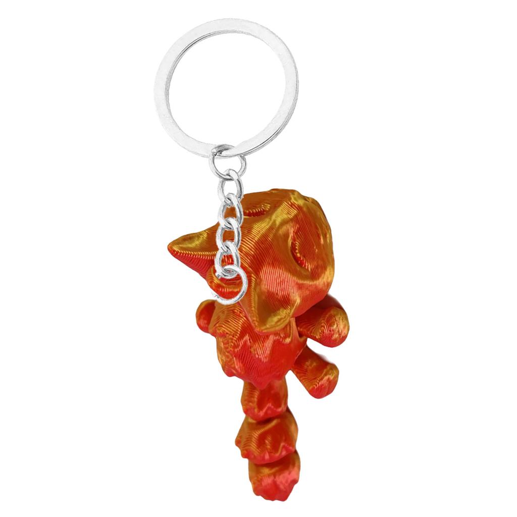 Уникальный брелок-подвеска в виде кошки, напечатанный на 3D-принтере, прочный брелок-подвеска в виде кошки, легкий брелок с исключительной детализацией