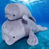 34Cm50Cm Kawai Morgan The Manatee Plush Toy Gentle Ocean Creature Gift Kidsmarine Life Lovers Huggable Manatee Christmas Gift