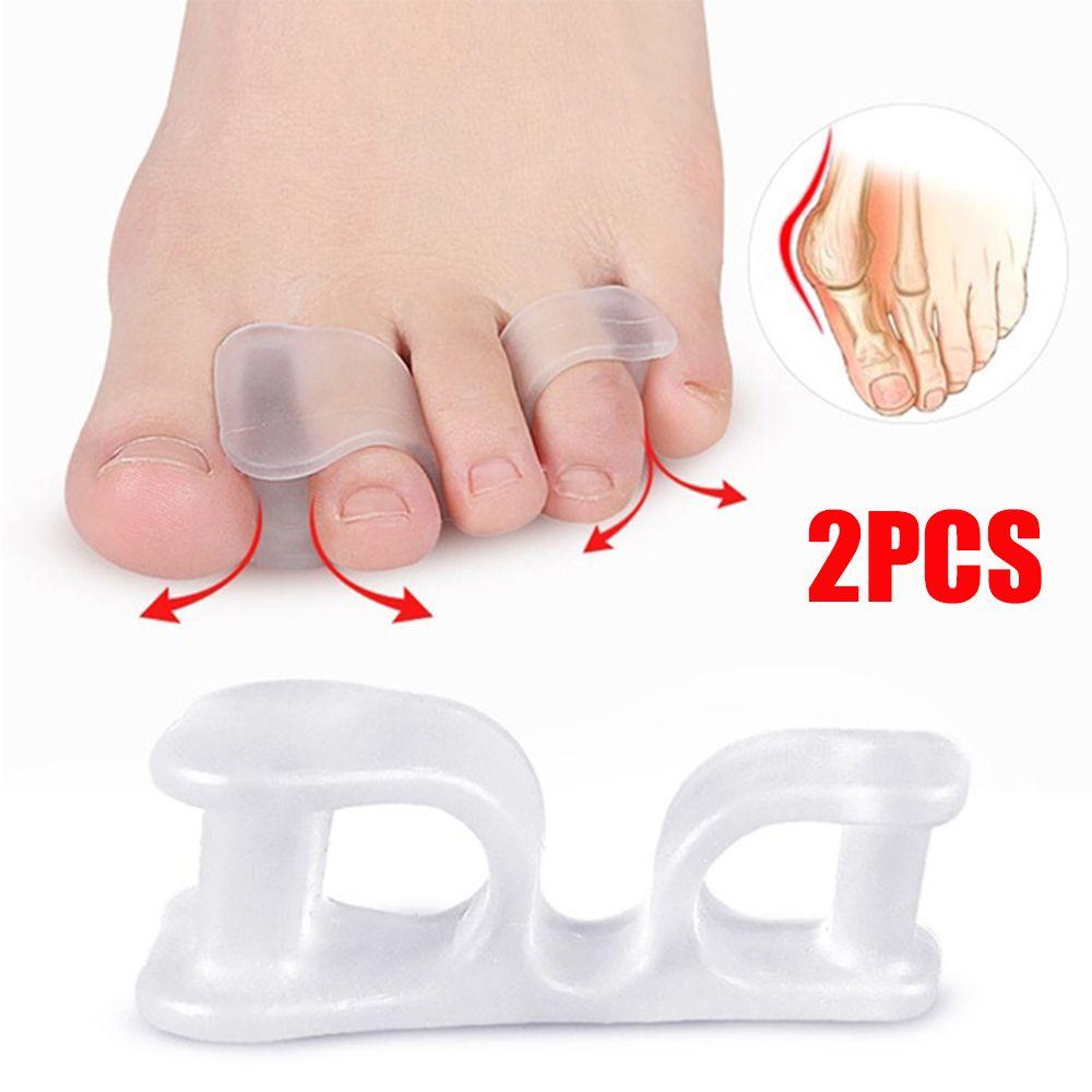 2PCS Elastic Splitter Protector Pain Relief Foot Care Toe Separator Toe Corrector