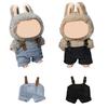 17cm Doll Clothes Cowboy Overalls Set Fashionable Doll Costumes Outfits for Playtime Doll Clothing Accessories Gift for Doll Lovers