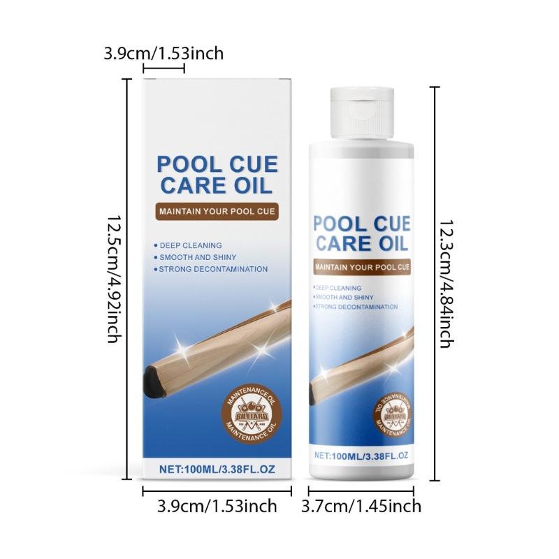 Billiard Cue Care Oil for Cleaning and Maintenance, Professional Billiard Stick Conditioner Oil Pool Cue Protective Oil