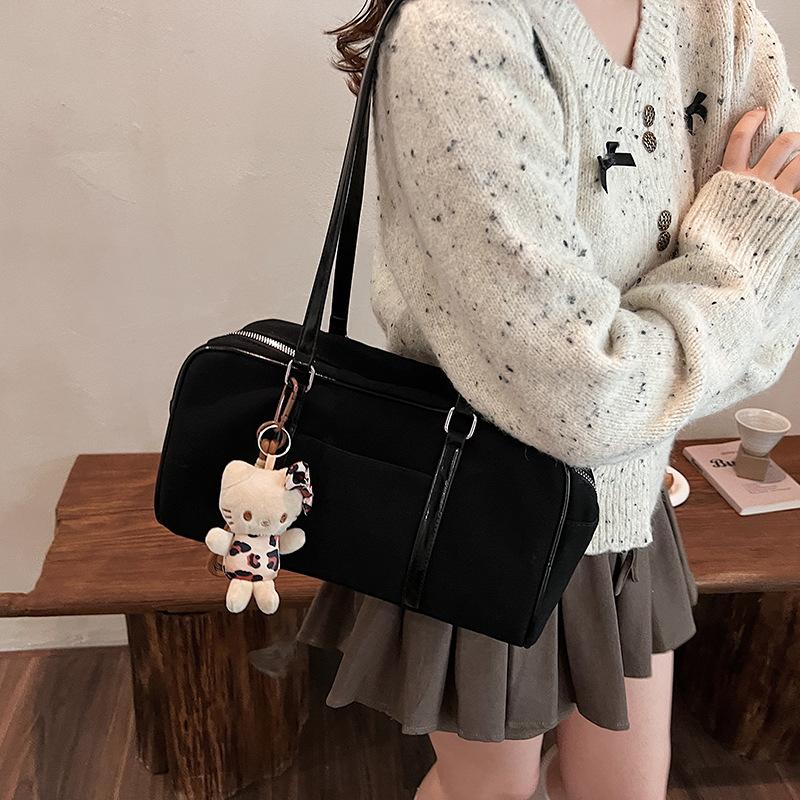 Fashion and Leisure Large-capacity Tote Bag Women's 2025 Winter New Simple Shoulder Bag Textured Underarm Bag
