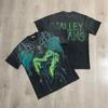 Unisex Vintage Art Print Oversized Cotton Tee - Streetwear Loose Fit Short Sleeve T-Shirt