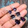Amethyst Gemstone Handmade Jewelry 925 Sterling Silver Earring For Memorial Day
