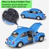 Масштаб 1/24 Welly Volkswagen Beetle, модель автомобиля из сплава, литье под давлением, металлические игрушечные автомобили, модель автомобиля, коллекция высокой имитации, детские подарки