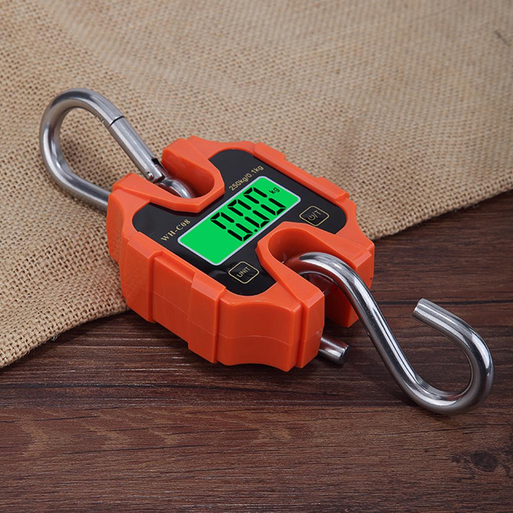 Electronic Hanging Scale Portable Handheld Crane-Scale with Auto-Off Backlight kg-lb Catty One-Key Change for Garage