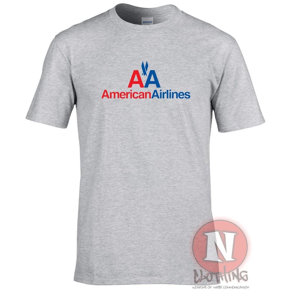 Футболка с логотипом American Airlines 1965 года Классический самолет Споттеры Экипаж авиакомпании Аэропорты