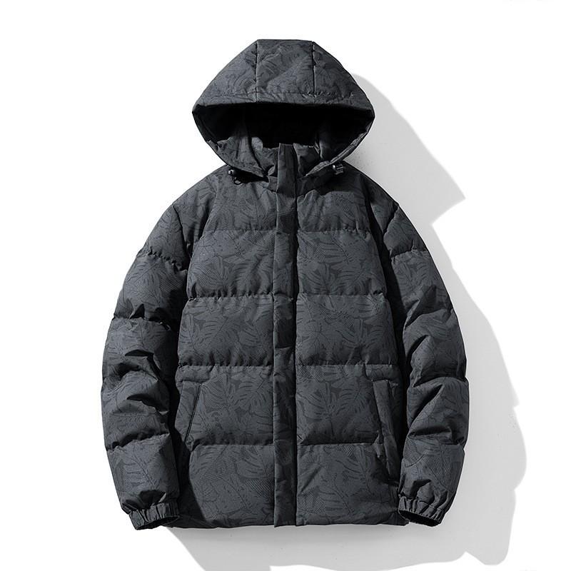 Mens Camo Hooded Puffer Jacket Winter Warm Thick Cotton Coat Teens Casual Loose Fit