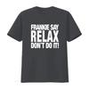 Футболка Frankie Say Relax Dont Do It Модная и стильная для любителей американской моды винтажная Стирка мода Мягкая Унисекс
