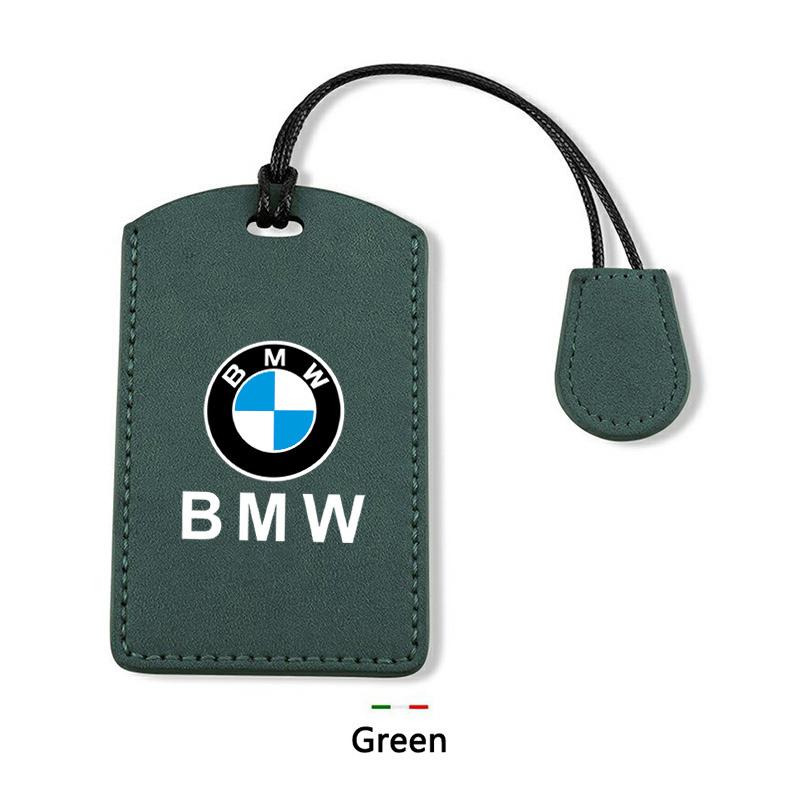 SQLI6 Suede Leather Car Smart NFC Card Key Case Cover Shell For BMW 1 3 5 7 Series X1 X3 X5 X6 X7 535le Protector Keychain Accessories