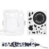 Fenmic Instant Camera Clear Case Чехол для хранения Fujifilm Instax Mini Photo Clip с пленочным регулируемым плечевым ремнем 12, карман, герметичный, (Набор 2)