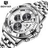 Men Watch Top Brand Luxury Sport Watch Men Stainless Steel Waterproof Quartz Watch For Men Chronograph