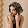 New Women Printing Square Scarf Satin Imitated Silk Hair Tie Fashion Elegance Office Hijab 90cm*90cm