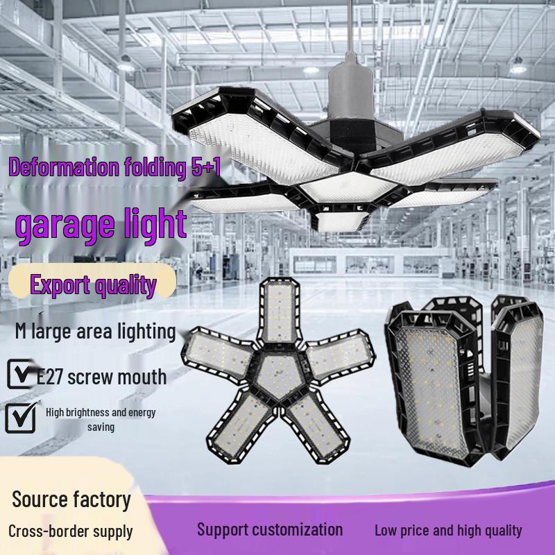 80 Вт Складной светодиодный светильник высокой яркости для гаража для использования в помещении - Светильник в форме ромба для дома или офиса