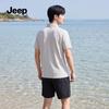 Jeep Мужская повседневная футболка-поло с коротким рукавом