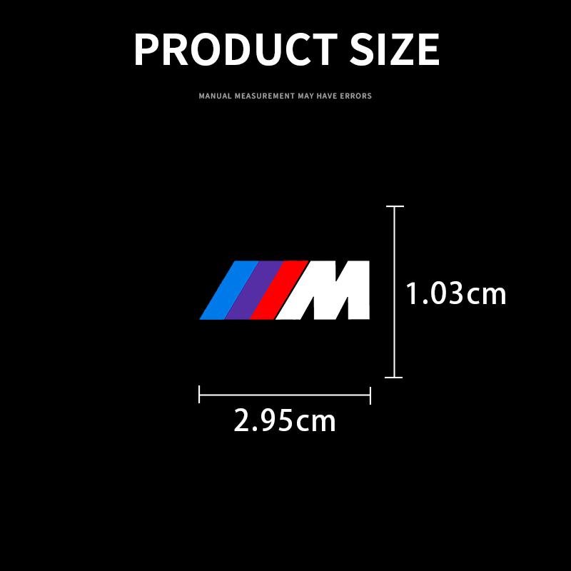 Car Metal Emblem Wiper Stickers Reflective Decor Decals Car Accessories For BMW M E34 E36 E60 E90 E46 E39 E70 F10 F20 F30 X5 X6 X1