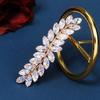 Exquisite Wheat Shape Zirconia Hair Clip Shining Rhinestone Gifts Side Clip Banquet Headpieces Party Banquet