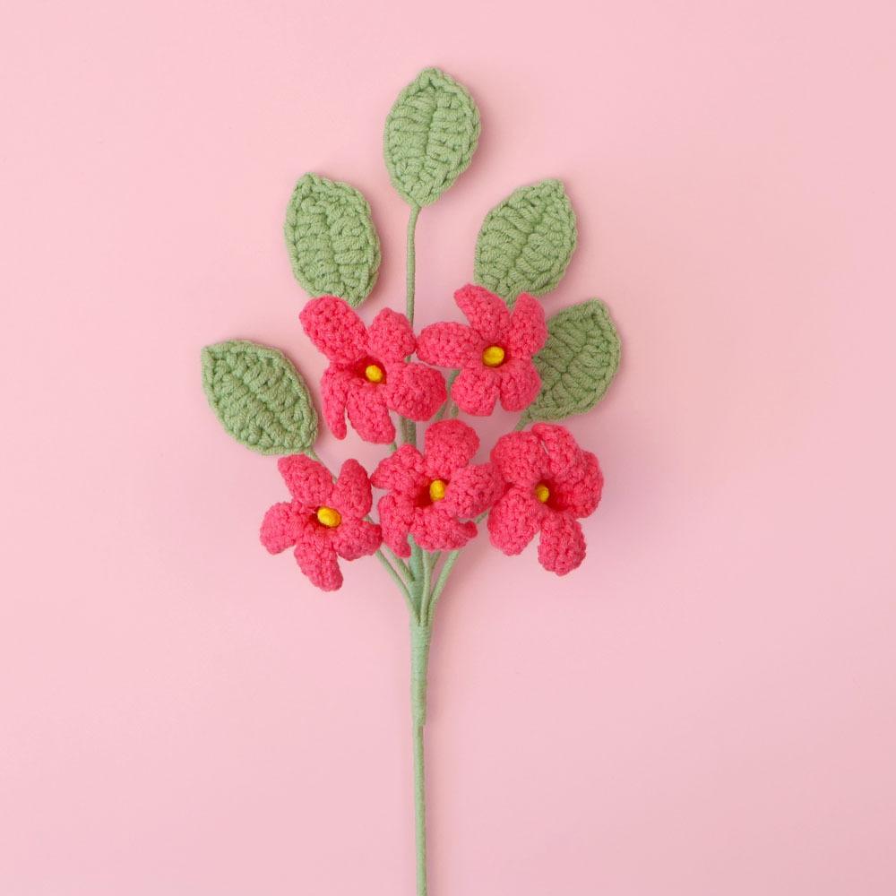 Дафна Одера Крючком Цветочный Букет Креативный Ручная Работа Цветок Милый Искусственные Цветы Свадьба Домашний Декор Подарок