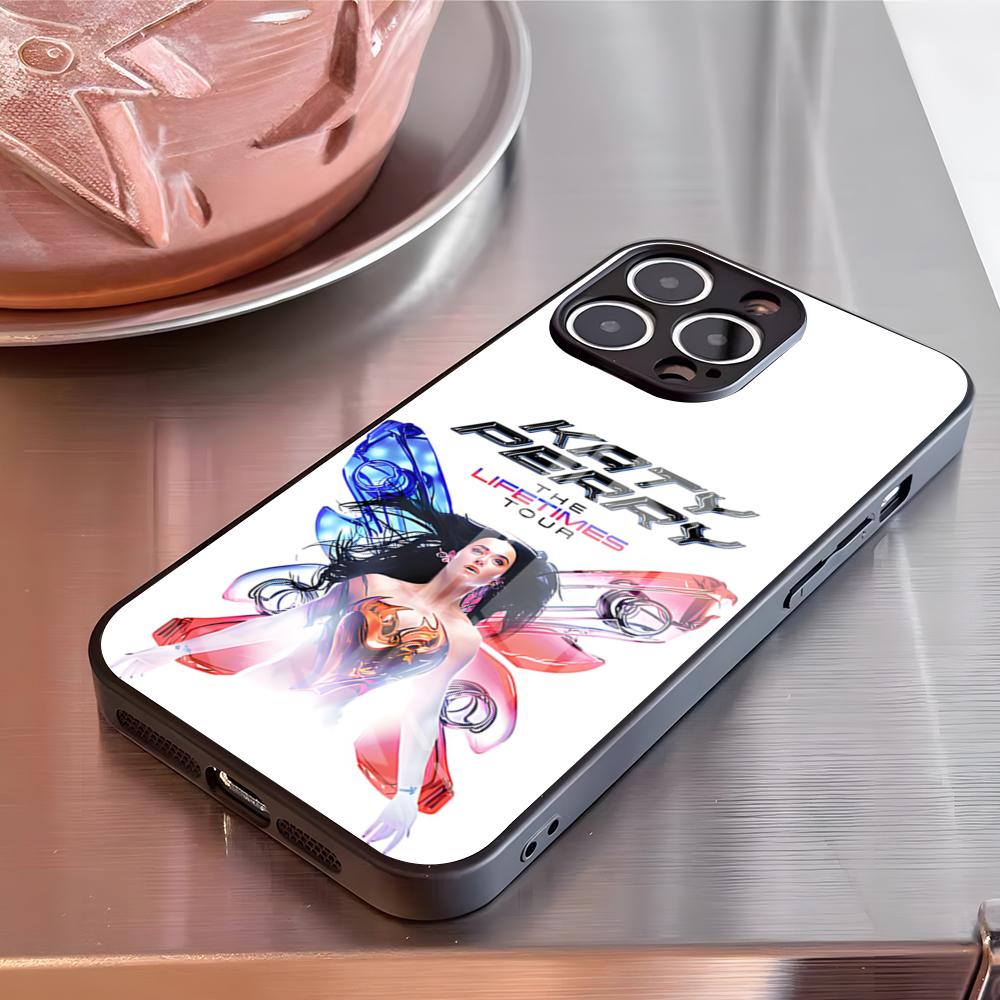 Singer K-Katy P-Perry Hot Album Phone Case For IPhone 17 Pro Max 16 15 14 Pro Max 13 11 X Xs Xr 8 7Plus Glass Cover
