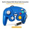 FIOTOK GameCube Controller, Classic Wired Controller for Wii Nintendo Gamecube (Red & Blue)
