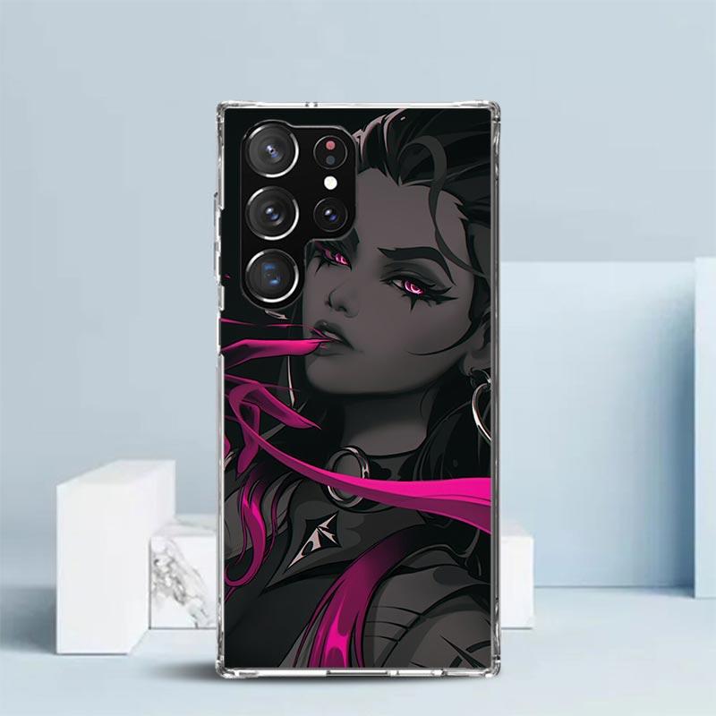 Valorant Game Cool Phone Case For Samsung Galaxy S24 S25 Edge S26 Ultra S22 S23 Plus S21 + S20 FE Soft TPU Back Cover Galaxy S22