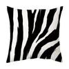 New Home Soft Decoration Geometric Milk Print Leopard Print Zebra Short Plush Ultra Soft Pillow Cushion Cover (Without Pillow Core)