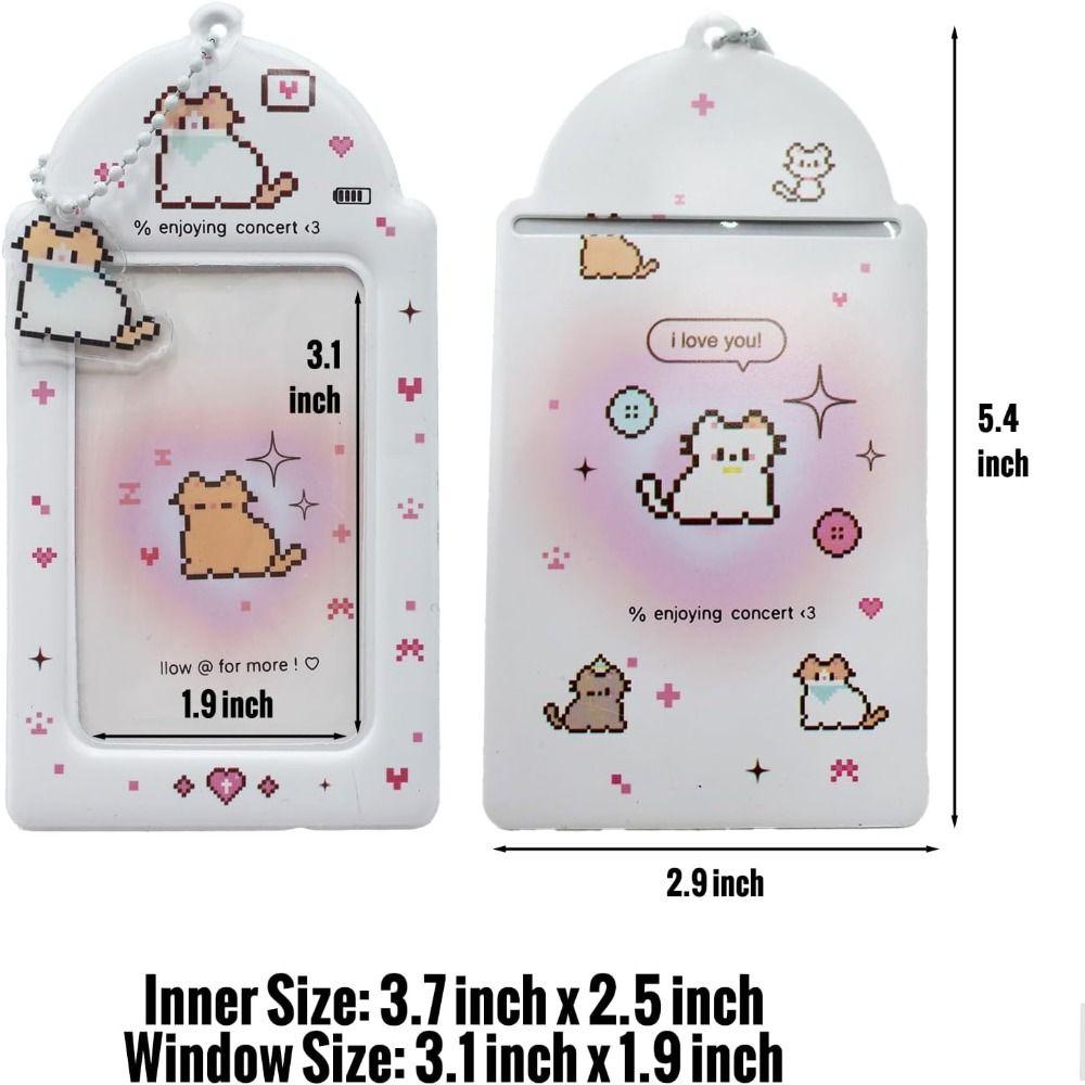 Держатель для фотокарточек с мультяшным рисунком, водонепроницаемый защитный чехол для карточек, защитные чехлы для фотоальбомов Kawaii