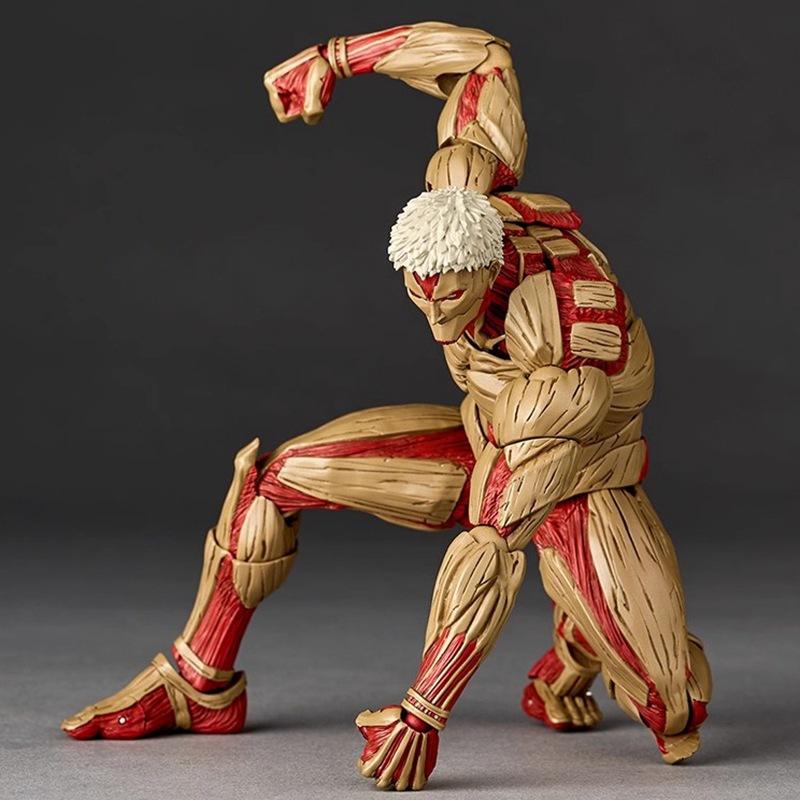 Атака Титанов Райнер Браун Amazing Yamaguchi Revoltech Бронированный Титан Райнер Браун Фигурки Действия Модель Игрушка