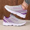Summer New Women Sneakers Fashion Mesh Breathable Non Slip Casual Lace Up Sneakers Women'S Outdoor Trendy Tennis Flat Shoes