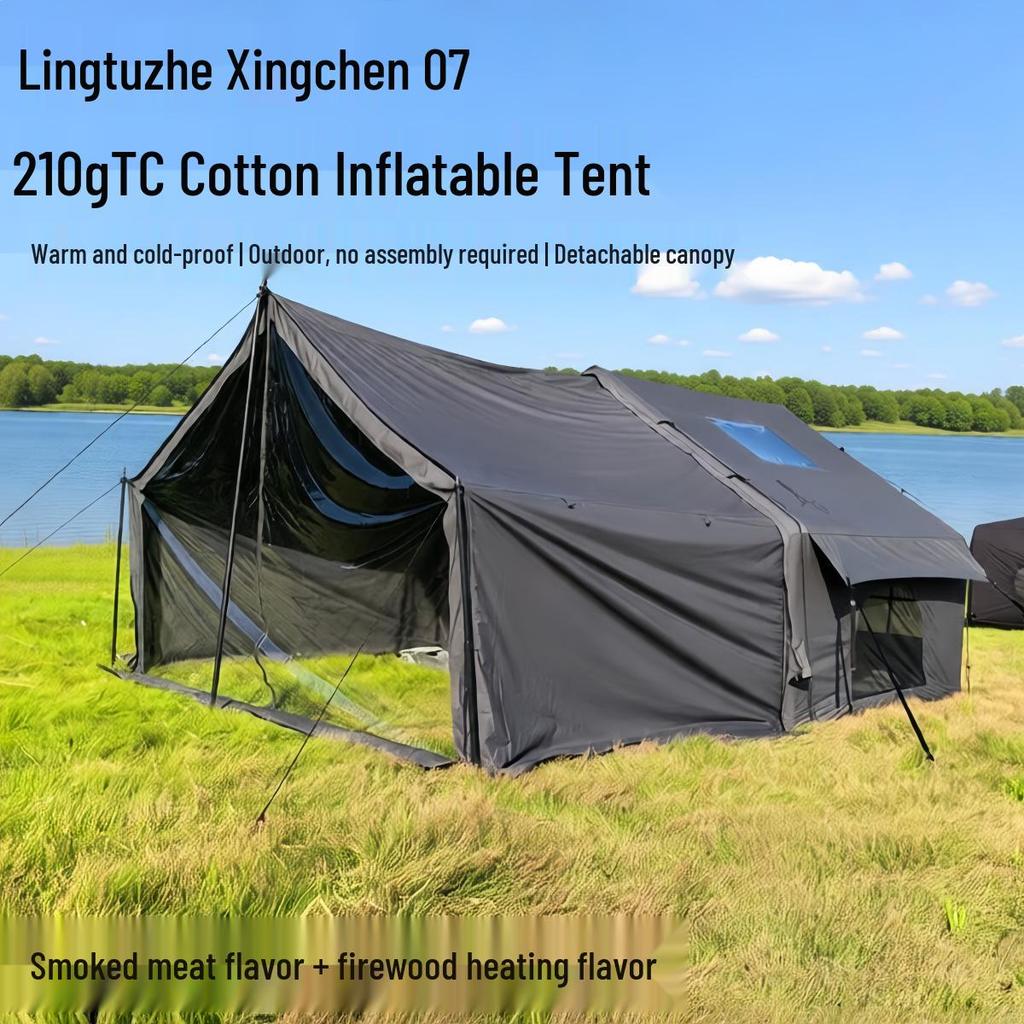 Lingtuzhe Xingchen 07 Inflatable Camping Tent with Sunshade - Warm & Cold Protection