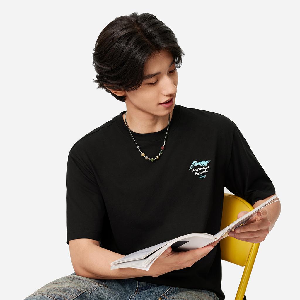 Мужская футболка Li Ning Sports Life Collection Черная AHSU651-2