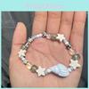 Sweet Vacation Starfish Beaded Bracelet For Women With Shell Accents And Handmade Crafting
