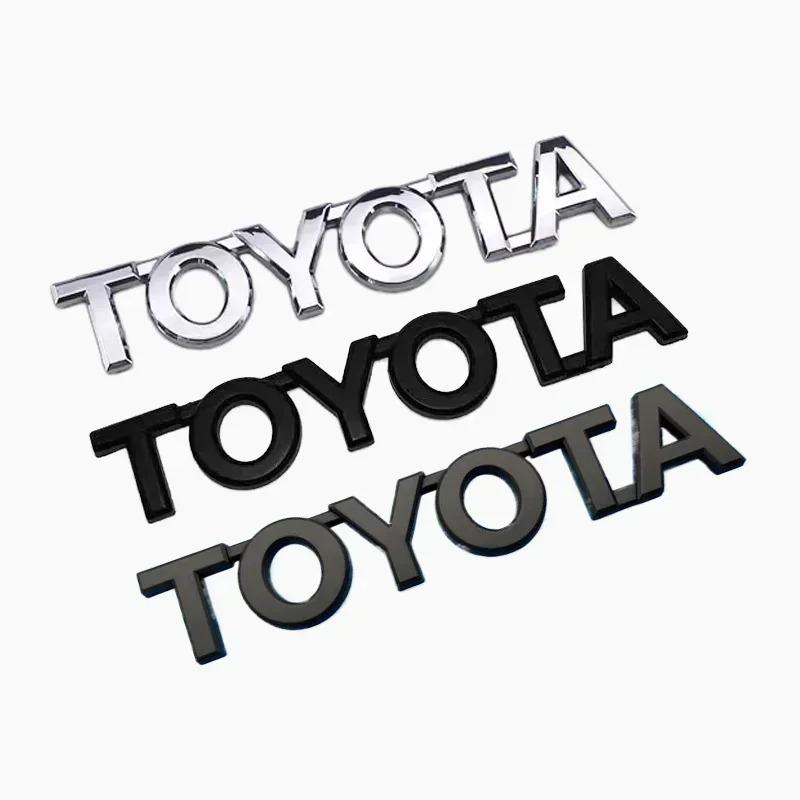 LGPE6 For Toyota 3D emblem stickers front and rear side car logo RAV4  GT86 Corolla Camry Prado Crown REIZ CHR  Avalon Highlander