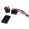 Бесколлекторный двигатель 3650 3900KV Набор ESC 80A Водонепроницаемый бесколлекторный двигатель с картой программирования Разъем «банан» 4 мм для радиоуправляемой машины 1/10 1/8