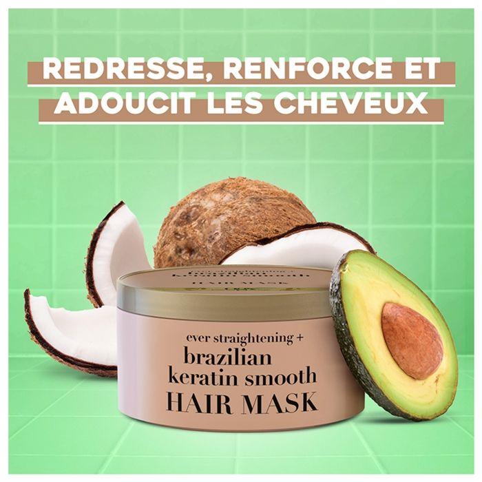 Ogx Masque Capillaire Lissant à la Kératine 60 Secondes 300 ml