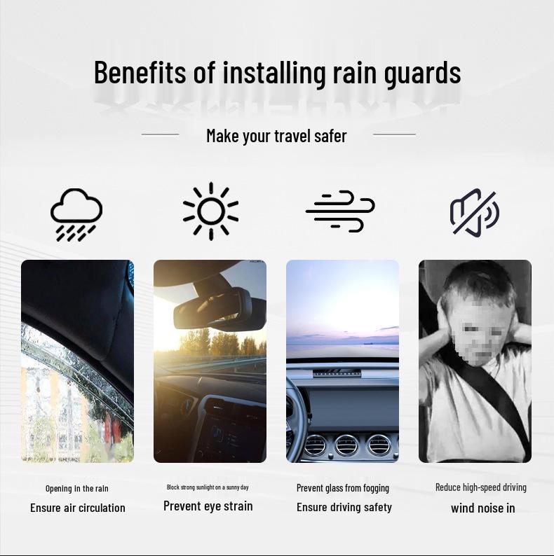 Дефлекторы окон для Honda Accord Десятого поколения, Civic, Lingpai и Fengfan - Защита от солнца и дождя для CR-V, XRV