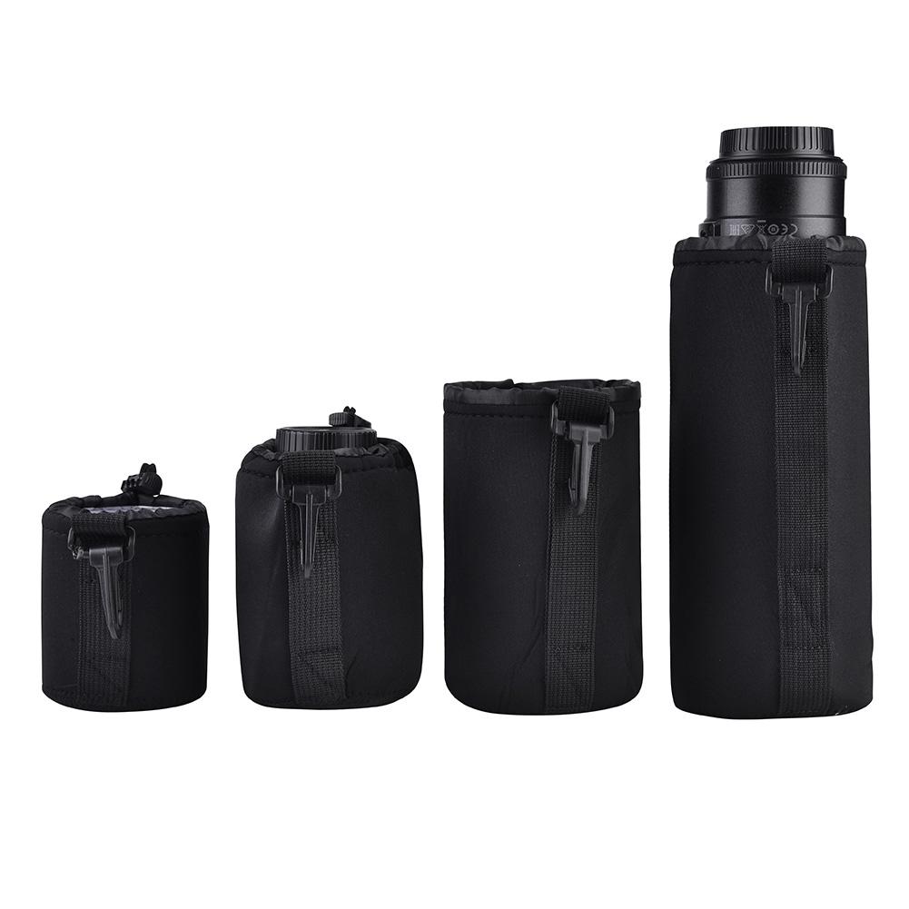 4pcs Camera Lens Storage Bag Protective Case Shockproof Pouch for DSLR