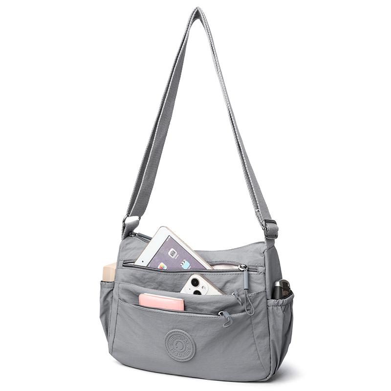 Women's Multi-Layer Crossbody Bag Lightweight Shoulder Bag Middle-Aged and Elderly Mother Bag