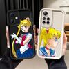 Чехол для телефона для Xiaomi Redmi Note 12s 13 14 Pro Plus 11s 10 11 12 Pro Мягкий чехол Мультяшный Сейлор Мун