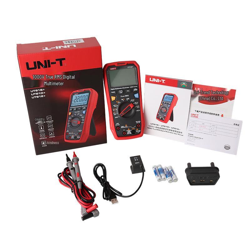 Цифровой мультиметр Uni-T UT61E+ высокой точности - Напряжение AC/DC, Защита от перегрузки, Автоматический дисплей.