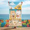 Beach Vacation Sun Protection Beach Towel Portable Floor MatSwimming Quick-drying Towel Printed Bath Towel