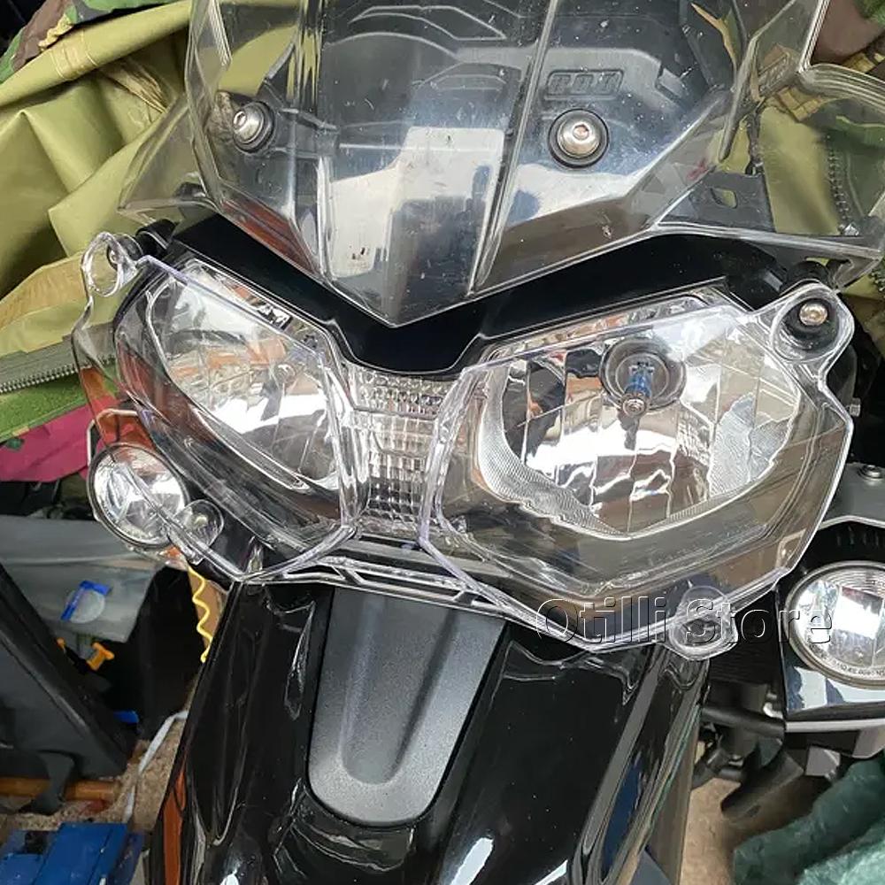 NEW Motorcycle Acrylic Headlight Protector Light Cover Protective Guard Fit For Tiger 800 1200 XCX XRX Explorer 1215