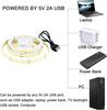 DC 5V USB COB Strip 320Leds/M White/Ice Blue/Pink/Yellow/Pink/Red Flexible Ribbon Rope Night Lamp TV Backlight LED Strip
