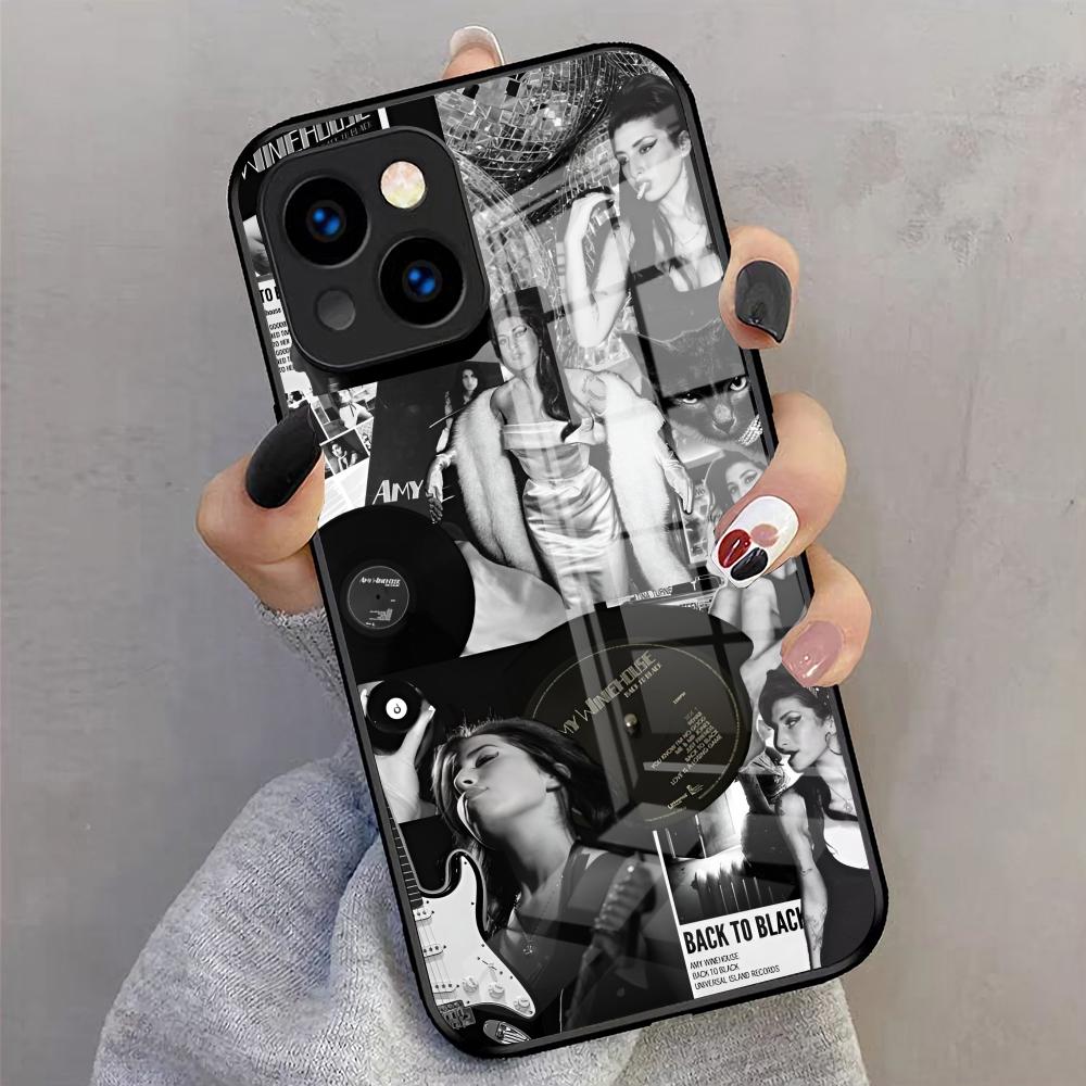 Легендарный Чехол Для Телефона Amy Winehouse Для IPhone 17 Pro Max 16 15 14 Pro Max 13 11 X Xs Xr 8 7Plus Стеклянная Крышка
