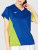 Mizuno Badminton Game Short True Blue x Size M Women's Shirt, Sleeve, 72MA0201, Lime,