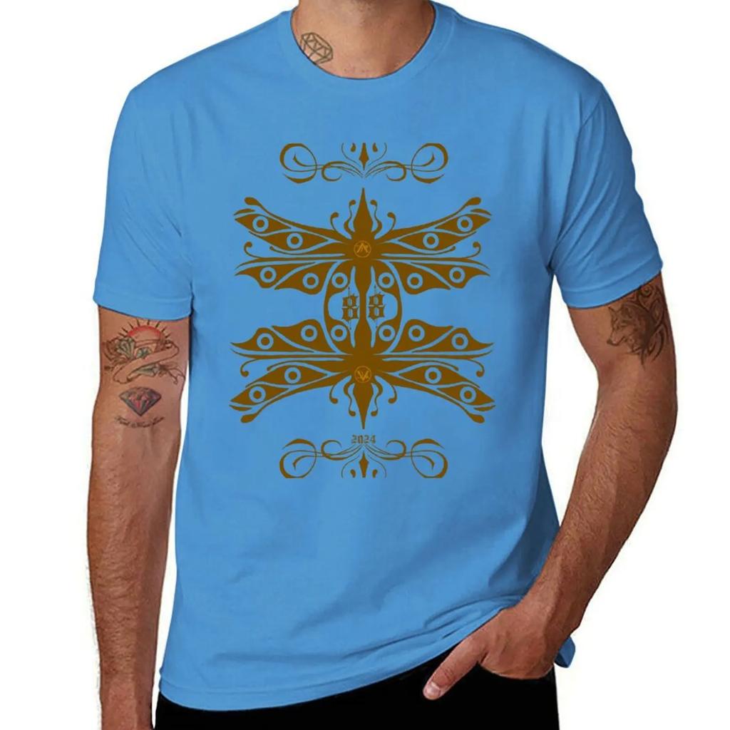 Dragonfly matinggold yellow TShirt heavyweights quick drying aesthetic clothes custom t shirt mens graphic tshirts anime