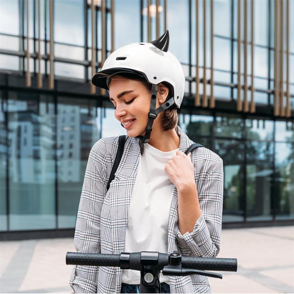 2Pcs Motorcycle Helmet Devil Horn with Rubber Suction Cups Helmet Decoration