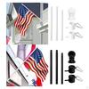 House Flag Pole Kit Portable Simple Flagpole for Store Commercial Garden